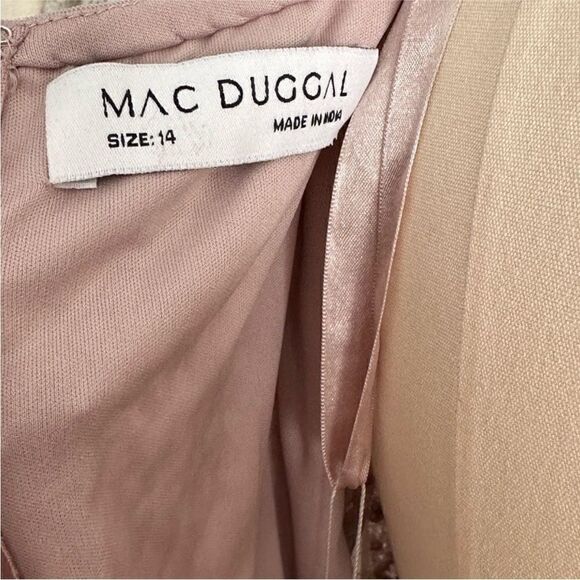 Mac Duggal 93681 Lilac Sequined Kimono Sleeve High Formal Maxi Gown | Size 14 - Picture 14 of 15